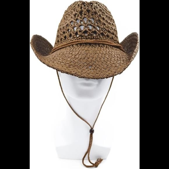 Melesh Adult Sun Straw Western Cowboy Hat